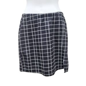 2/$20 SHEIN Black & White Plaid Pattern Skirt Dress Size: M